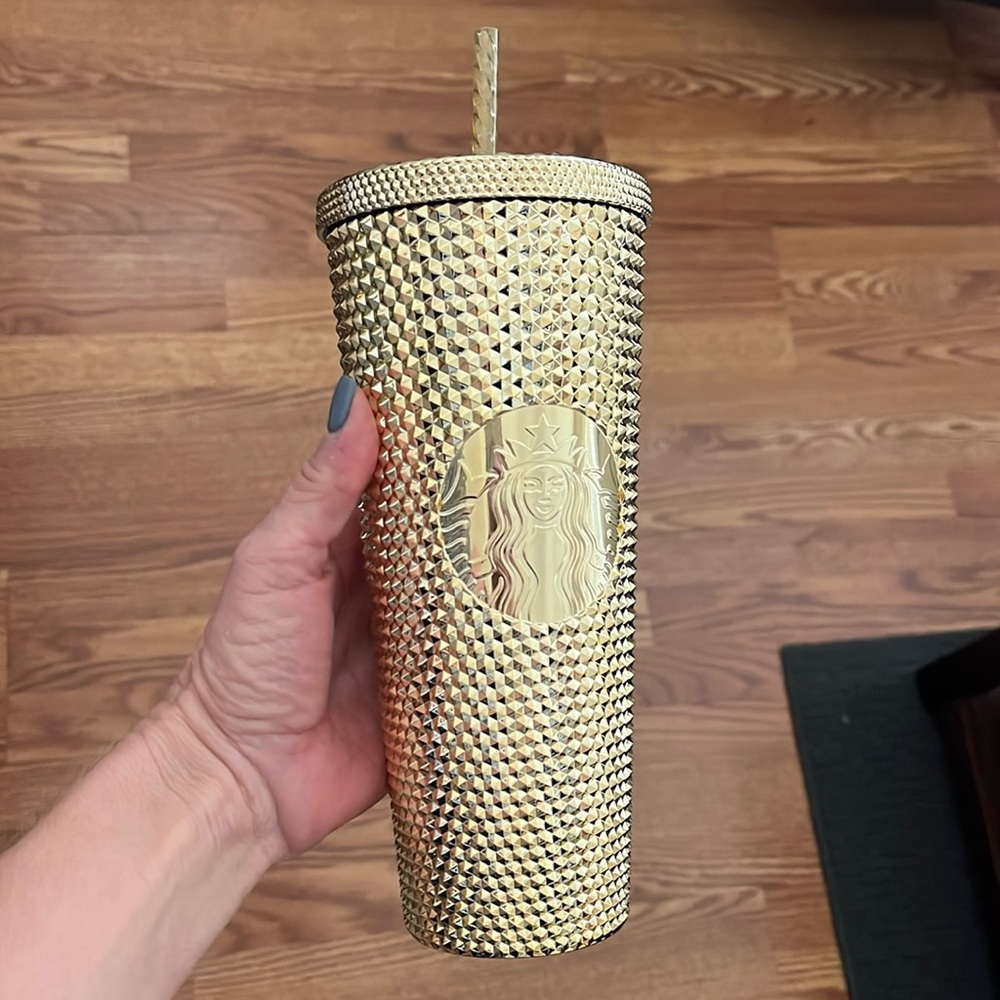 NWT Starbucks Gold Tumbler
